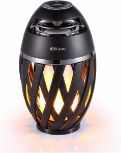 DIKAOU Led Flame Speaker, Torch Atmosphere Bluetooth Speakers&Outdoor Black  Review