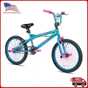 BMX Bicycle 20″ Girls Stylish and Sassy 48-Spoke Aqua Alloy Rims Bike – NEW Review