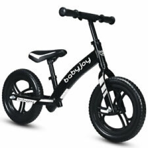 12″ Balance Bike Kids No-Pedal Learn To Ride Pre Bike with Adjustable Seat Black Review