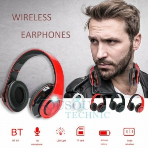 Wireless Headphones Stereo Bluetooth Headset Noise Cancelling Over Ear With Mic Review
