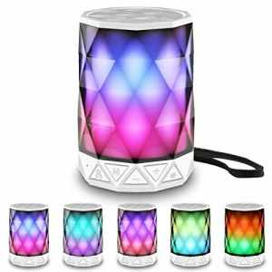 LED Portable Bluetooth Speakers with Lights, LFS Night Light Waterproof,Speakers Review