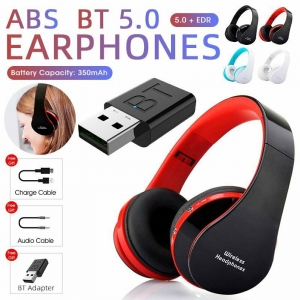 Bluetooth Headphones HiFi Stereo Headset Earphones w/ Transmitter For TV Laptop Review