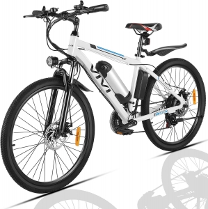 VIVI 26″ Electric Bike 350W 36V Mountain Bicycle Shimano 21 Speed E-Bike White^^ Review