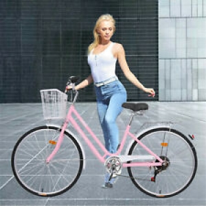 Women Bike 26 inch Bike 7 speeds Step Through Frame Travel Urban Commute Bicycle Review