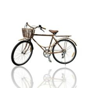 midcentury boho wicker and rattan bicycle Review