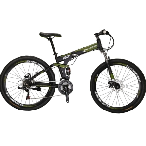 Full Suspension Folding Mountain Bike 27.5″ 21 Speed Bicycle Mens Disc brake MTB Review