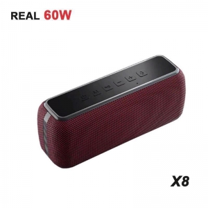 X8 60w Portable Bluetooth Speakers With Subwoofer Wireless Ipx5 Waterproof Tws Review