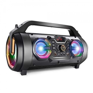 Bluetooth Speakers, 30W Portable Bluetooth Boombox with Subwoofer, FM Radio, Review