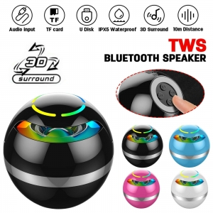 Portable Wireless LED Bluetooth Speakers Stereo Loud Bass Subwoofer USB TF AUX Review