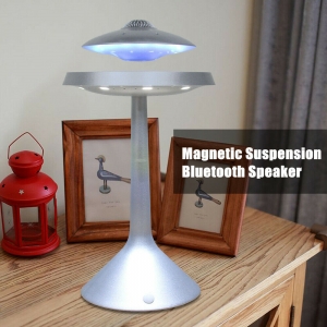 3D wired Bluetooth Speaker Magnetic Floating Suspension Sound LED Levitating Review