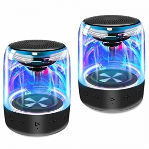 Dual T4-Pro IPX5 Waterproof Portable Bluetooth Speakers with Cool LED Lights  Review