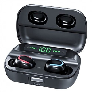 WIRELESS EARBUDS Bluetooth Headphones with Noise Cancellation Mic IPX5 GOSCIEN Review