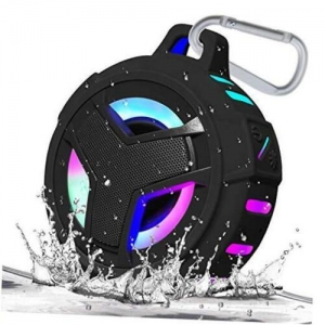 EBODA Bluetooth Shower Speaker, Waterproof Portable Bluetooth Speakers, Black Review