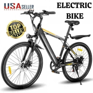 Electric Bike 26″ Mountain Bicycle 350W Ebike 3 Working Modes Removable Battery/ Review