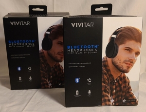 2 Pack-Vivitar Bluetooth Headphones. Both New in Sealed Boxes  Review