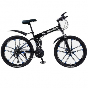 26″ Foldable Mountain Bikes Shimanos 21 Speed Bicycles Full Suspension Bike MTB Review