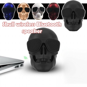 Skull Bluetooth Speakers, Cool Creative Design Bass Stereo Speaker For Halloween Review