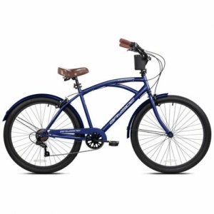 26″ Kent Bayside Men’s Cruiser Bike w/ Cup Holder, 7 Speed, Blue Review
