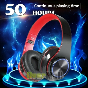 Wireless Bluetooth Headphones Super Bass Foldable Stereo Earphones Headsets LED Review