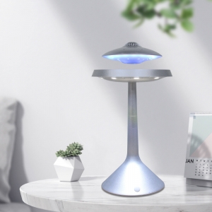 UFO Magnetic Levitating Floating Speaker wired LED Table Lamp Bluetooth Speaker Review
