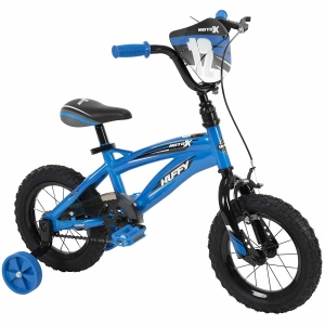 Huffy Moto X 12″ Kid’s Bike with Training Wheels, Quick Connect Assembly, Blue Review