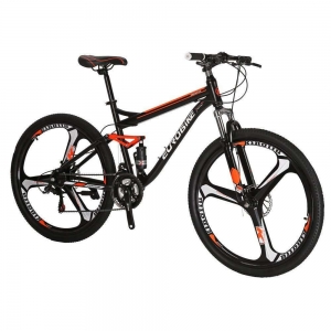 Mountain Bike 27.5″ wheels Full Suspension Bicycle Shimano 21 Speed Mens bikes L Review