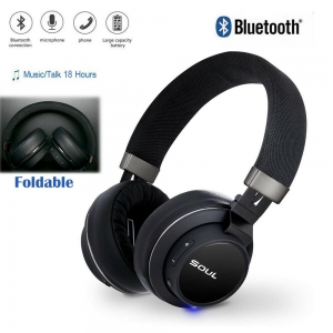 SOUL Wireless Bluetooth Headphones Foldable Earphones Super Bass Headset Mic Review