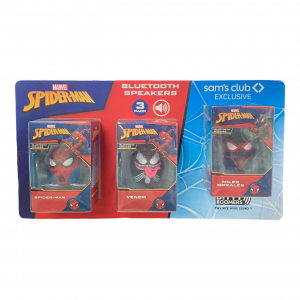 3 Pack Marvel Bitty Boomers Spider-Man, Venom, Miles Morales Bluetooth Speakers Review