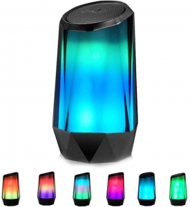 Portable Wireless Bluetooth Speakers 6 LED Lights Modes Stereo Sound Loud Volume Review