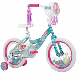 Disney Little Mermaid 16” Girl’s Bike by Huffy – Training Wheels, Bag, Streamers Review