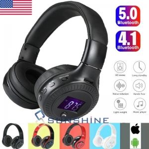 Wireless Bluetooth Stereo Foldable Earphones Super Bass Headphones Headsets Mic Review