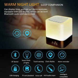 Wireless Smart Speakers Colorful Lights Bluetooth Speakers LED Night Lights  Review