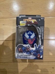 Spider-Man Maximum Venomized Captain America Bitty Boomers  Bluetooth SpeakerS Review