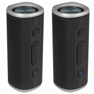 (2) Rockville ROCK LAUNCHER BK Portable Waterproof Bluetooth Speakers w/ TWS Review