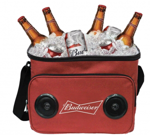 Budweiser Soft Cooler Bag with Built-in Rechargeable Wireless Bluetooth Speakers Review