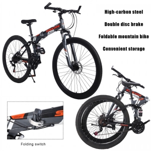 29 Inch 21 Speed High Carbon Steel Double Disc Brake Foldable Mountain Bike Review