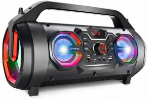 Portable Bluetooth Speakers, 30W Loud Outdoor Speakers with Subwoofer, FM…  Review