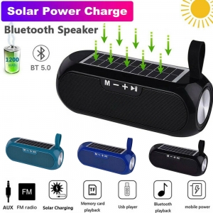 Bluetooth Speakers Wireless Stereo Solar Power Loudspeaker FM Radio Aux TF USB  Review