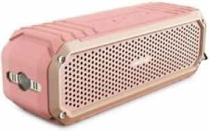 COMISO Bluetooth Speakers with Lights, Loud Dual Driver Wireless Pink  Review