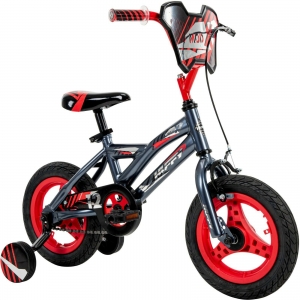 Huffy Mod X 12 Inch Boys Bike with Training Wheels – Gray & Red Review