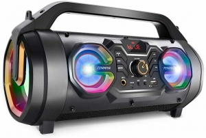 30W Bluetooth Speakers Boombox with Subwoofer,FM Radio,Stereo Boom Bass,Outdoor Review
