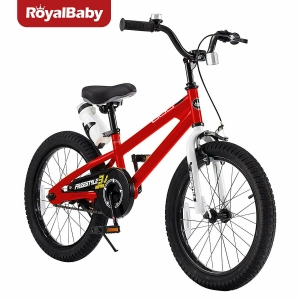 RoyalBaby Kids Bike Boys Girls Freestyle Bicycle 18 inch with Kickstand Red Review