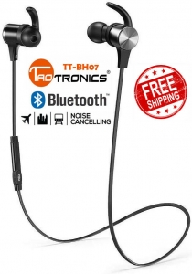 Bluetooth Headphones TaoTronics Wireless Magnetic Earbuds aptX TT-BH07 SB47 Review