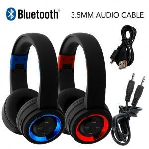 Wireless Bluetooth Headphones Earphones Stereo Headset Over Ear w/ MIC FM Radio Review
