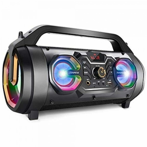 Bluetooth Speakers 30W Boombox With Subwoofer, FM Radio, RGB Colorful FREE SHIP Review
