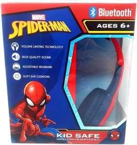 Wireless Bluetooth Headphones Marvel Spiderman Volume Control Kid-Safe. Review