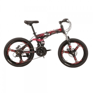 HYG20 Dual Suspension Folding Bike 20 K Wheel 18 Speed  Youth Mountain Bicycle Review