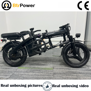 Electric Bike 14” Folding ebike 48V 15AH Battery 400W City Commuter Bicycle Review