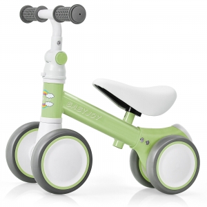 Babyjoy Baby Balance 4-Wheel Bike Infant Walker No-Pedal Toddler Bicycle Toys Review