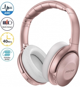 Mpow H17 Bluetooth Headphones Over Ear Headset Hi-Fi Deep Bass Earphones Mic ANC Review